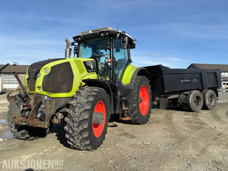 2018 Claas Axion 830 MED GIGANT Dumper Henger. Skjær og Strøer - Farm tractor: picture 1 2018 Claas Axion 830 MED GIGANT Dumper Henger. Skjær og Strøer - Farm tractor: picture 1