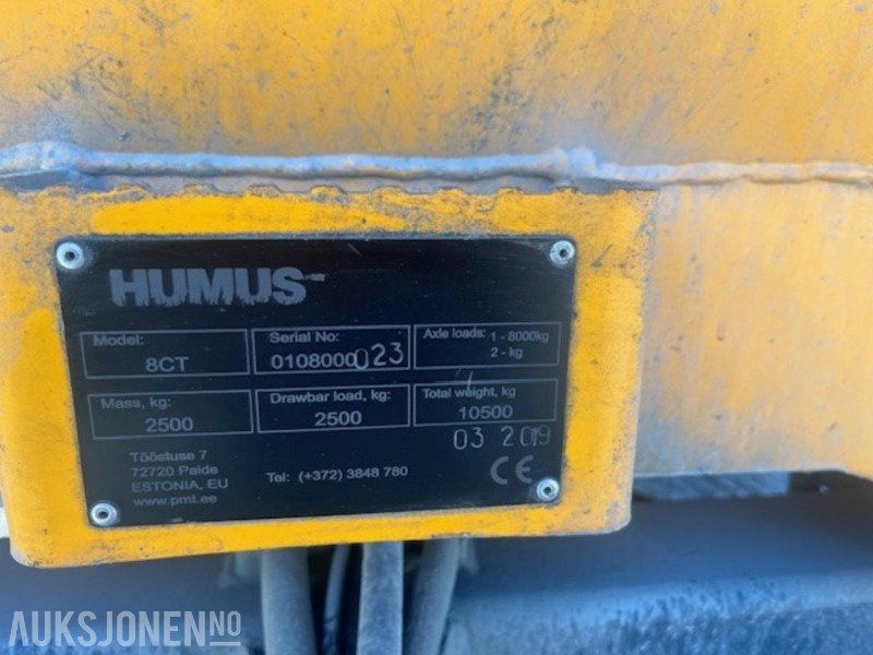 2019 HUMUS 8CT - Henger til hjulmaskin - Ny hydraulisk baklem - 2500 KG. - Attachment for Construction machinery: picture 4 2019 HUMUS 8CT - Henger til hjulmaskin - Ny hydraulisk baklem - 2500 KG. - Attachment for Construction machinery: picture 4