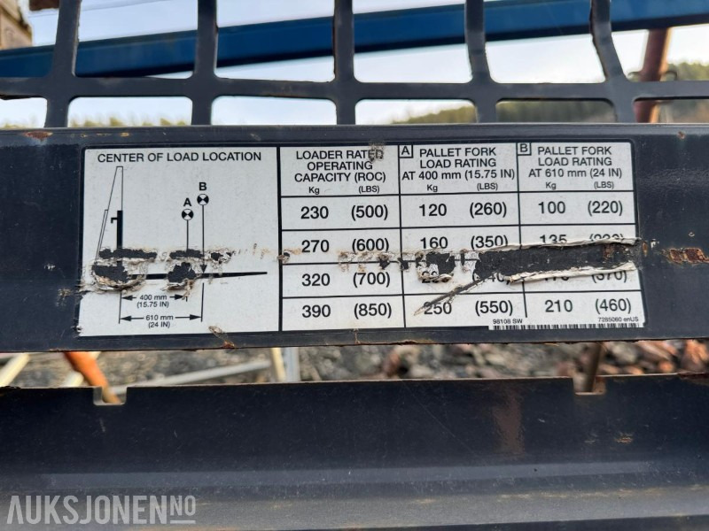 Bobcat Pallegafler - Attachment for Construction machinery: picture 5 Bobcat Pallegafler - Attachment for Construction machinery: picture 5
