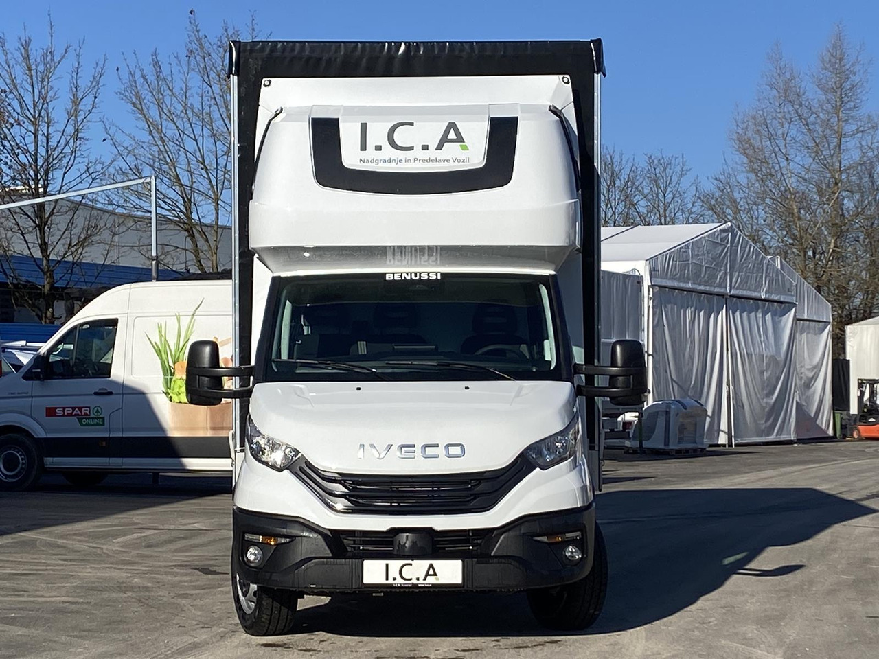 New Curtain side van IVECO DAILY 35S18HP  D30C | PRITSCHE PLANE + SCHLAFKABINE + LADERAMPE: picture 33