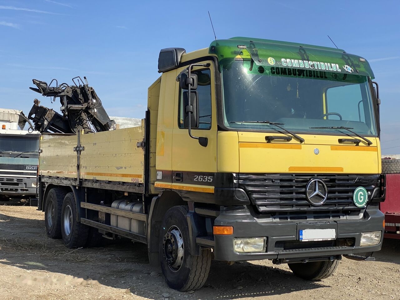 Mercedes-Benz Dropside camion Mercedes-Benz Actros MP1 V6 2635 + KRANE HIAB 17 - Crane truck, Dropside/ Flatbed truck: picture 4 Mercedes-Benz Dropside camion Mercedes-Benz Actros MP1 V6 2635 + KRANE HIAB 17 - Crane truck, Dropside/ Flatbed truck: picture 4