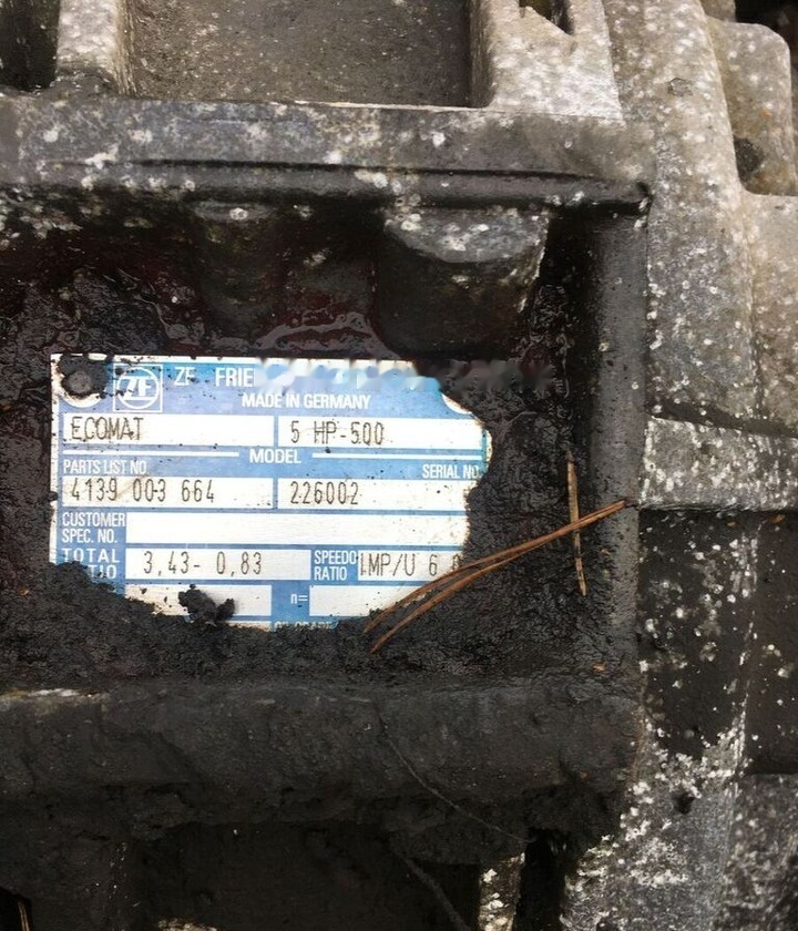 ZF Ecomat 5HP500 - Gearbox for Bus: picture 1 ZF Ecomat 5HP500 - Gearbox for Bus: picture 1