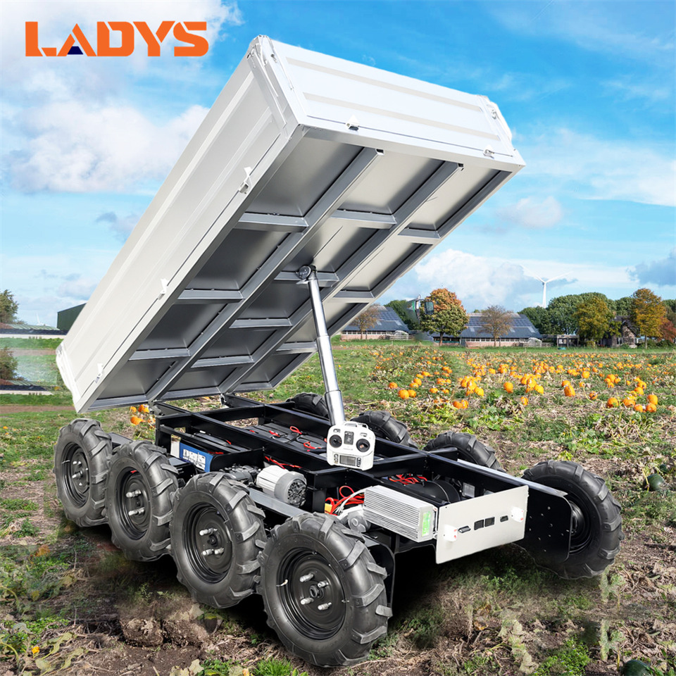 New Side-by-side/ ATV LADYS All-Terrain Four-Wheel Drive And Eight-Wheel Drive Transport Truck, Mountain Area Farm Orchard Greenhouse Construction Site Creeper Remote Control Electric Agricultural Transport Vehicle: picture 11