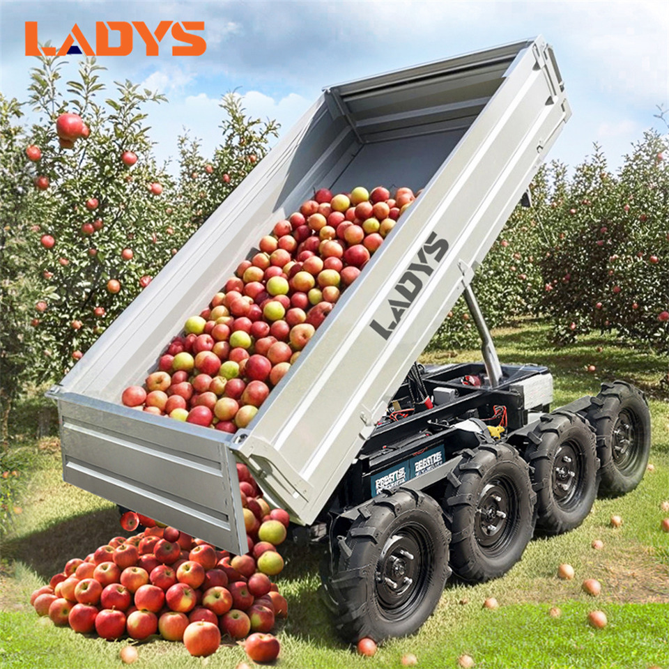 New Side-by-side/ ATV LADYS All-Terrain Four-Wheel Drive And Eight-Wheel Drive Transport Truck, Mountain Area Farm Orchard Greenhouse Construction Site Creeper Remote Control Electric Agricultural Transport Vehicle: picture 7