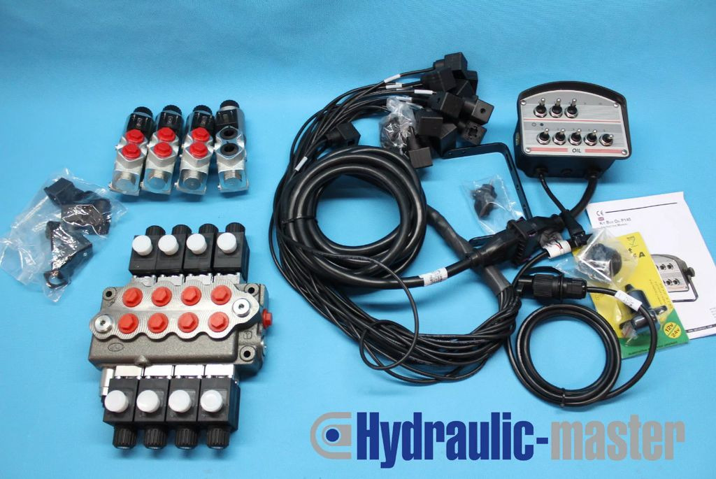 Hydraulic valve Walvoil 4 section 60 l/min 16gpm 12V with 4 float section + cont Walvoil SDE060/4/AN1 - Material handling equipment: picture 1 Hydraulic valve Walvoil 4 section 60 l/min 16gpm 12V with 4 float section + cont Walvoil SDE060/4/AN1 - Material handling equipment: picture 1