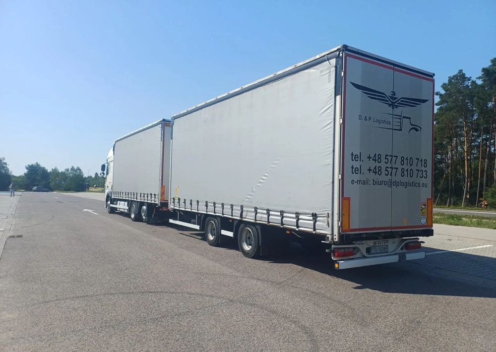 DAF XF 480 SUPER SPACE CAB / ZESTAW TANDEM PRZEJAZDOWY 120 M3 / SSC / ACC /EURO 6 - Curtainsider truck: picture 3 DAF XF 480 SUPER SPACE CAB / ZESTAW TANDEM PRZEJAZDOWY 120 M3 / SSC / ACC /EURO 6 - Curtainsider truck: picture 3