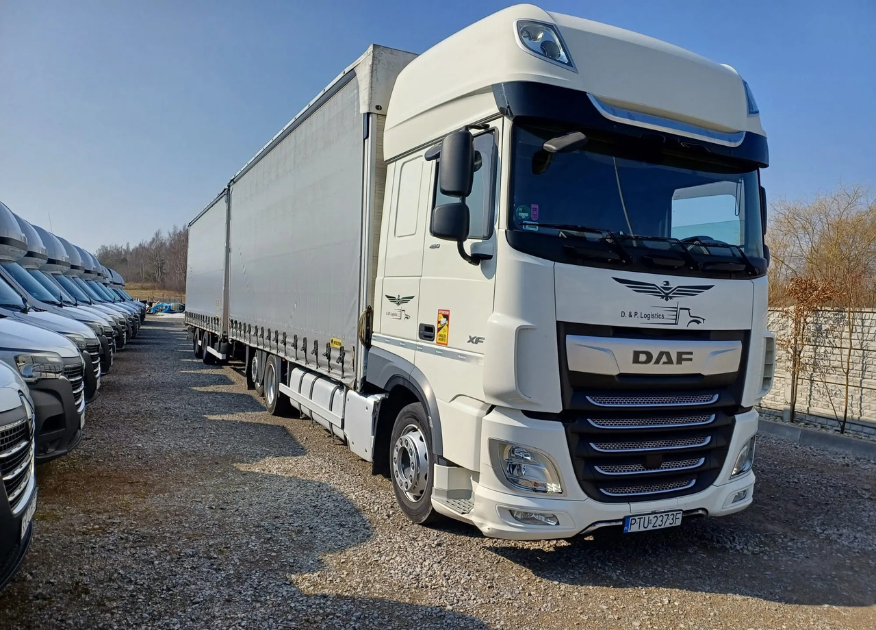 Curtainsider truck DAF XF 480 SUPER SPACE CAB / ZESTAW TANDEM PRZEJAZDOWY 120m3: picture 11