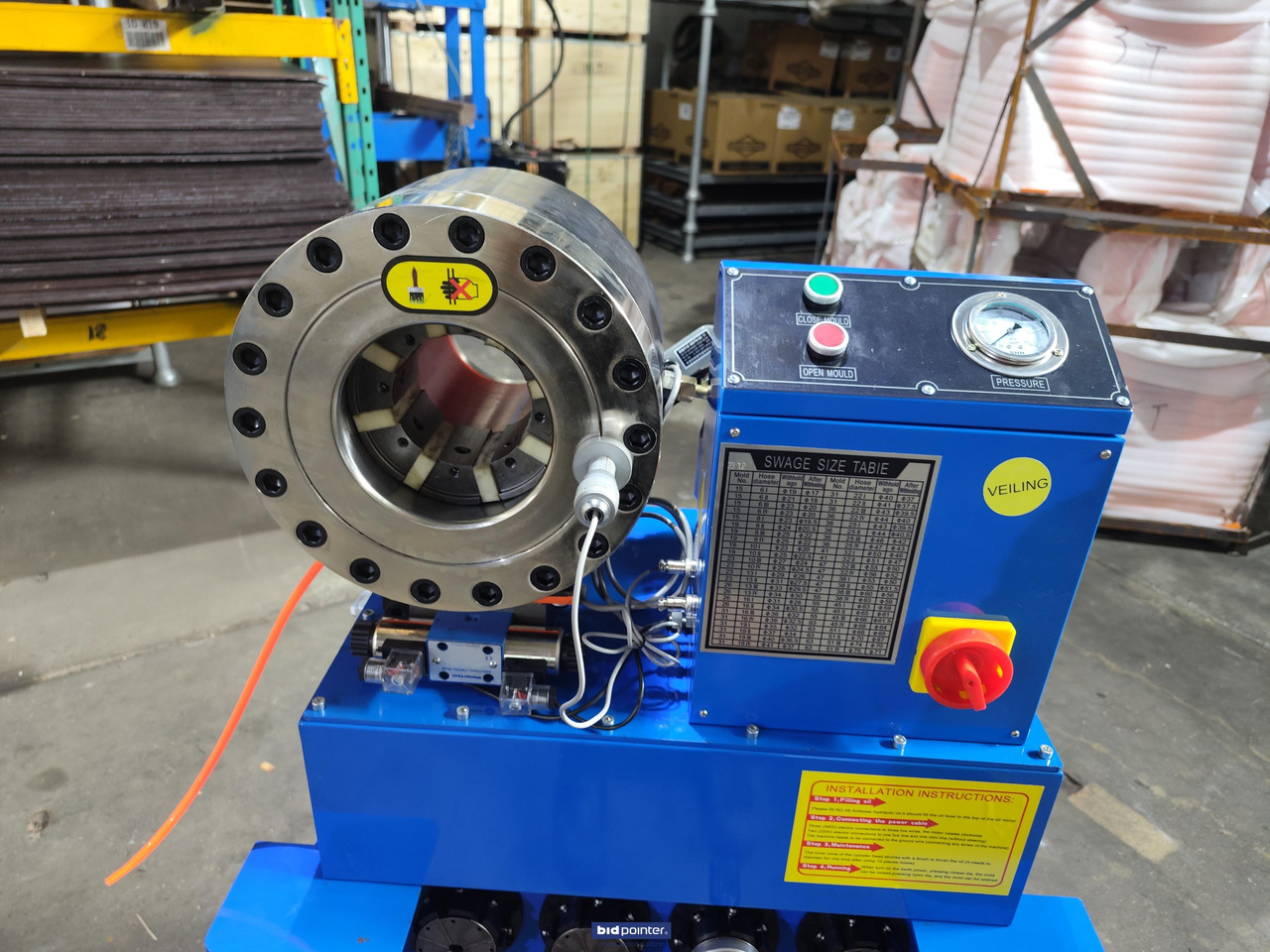 Slangen pers met trompet 380V - Workshop equipment: picture 2 Slangen pers met trompet 380V - Workshop equipment: picture 2
