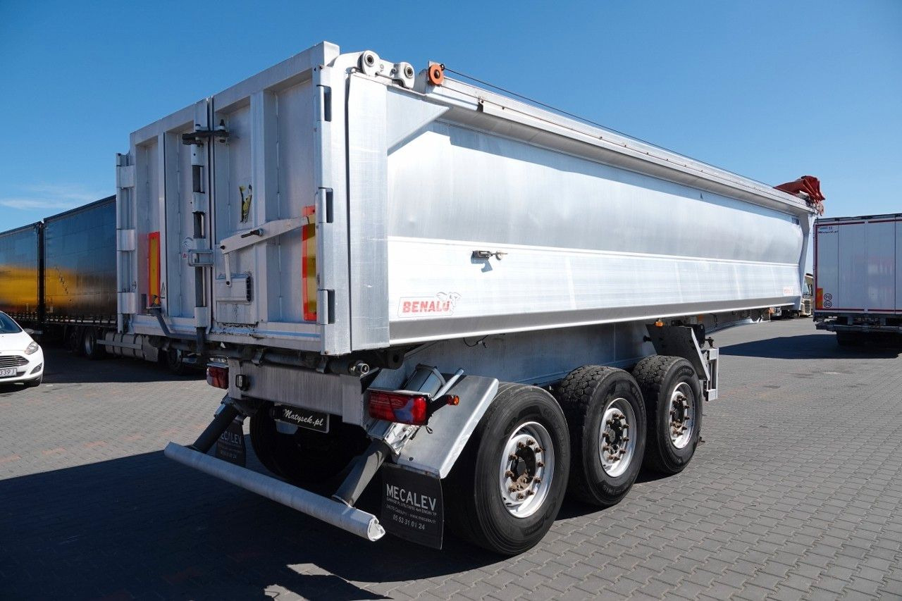 Benalu WYWROTKA / 25 m3 / ALUMINIOWA / OŚ PODNOSZONA / - Tipper semi-trailer: picture 5 Benalu WYWROTKA / 25 m3 / ALUMINIOWA / OŚ PODNOSZONA / - Tipper semi-trailer: picture 5