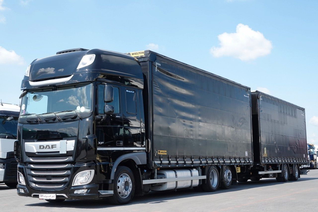 DAF XF 480 / ZESTAW TANDEM / 120 M3 / PRZEJAZDOWY / - Curtainsider truck: picture 2 DAF XF 480 / ZESTAW TANDEM / 120 M3 / PRZEJAZDOWY / - Curtainsider truck: picture 2