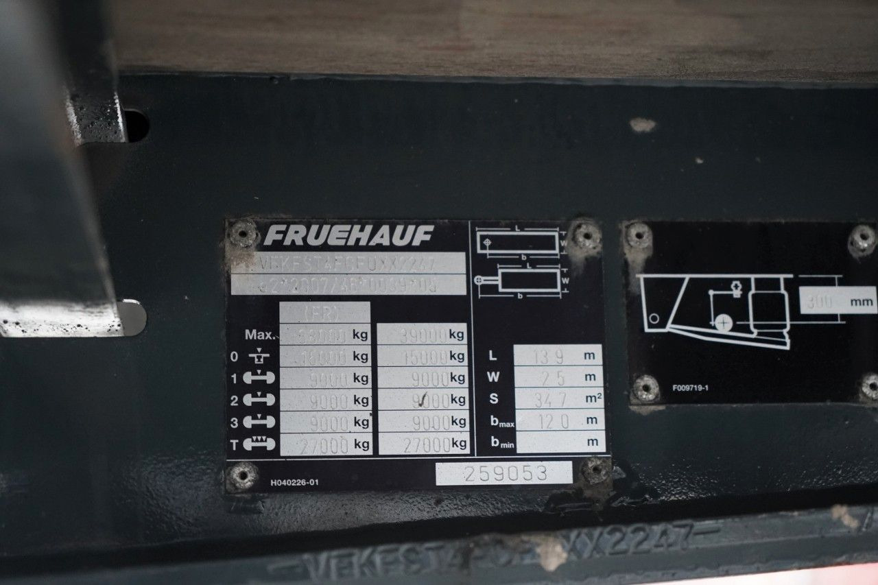 Curtainsider semi-trailer Frühauf IRANKA / STANDARD / MOCNA PODŁOGA SZYNA DESKA /: picture 25