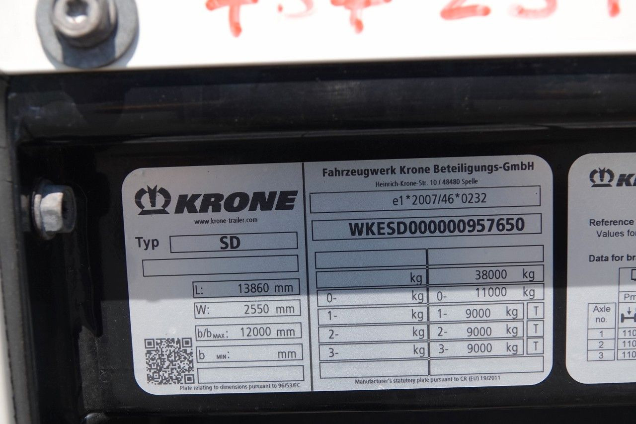 Curtainsider semi-trailer Krone FIRANKA / 2021 ROK / KOSZ NA PALETY / 2 OSIE POD: picture 18