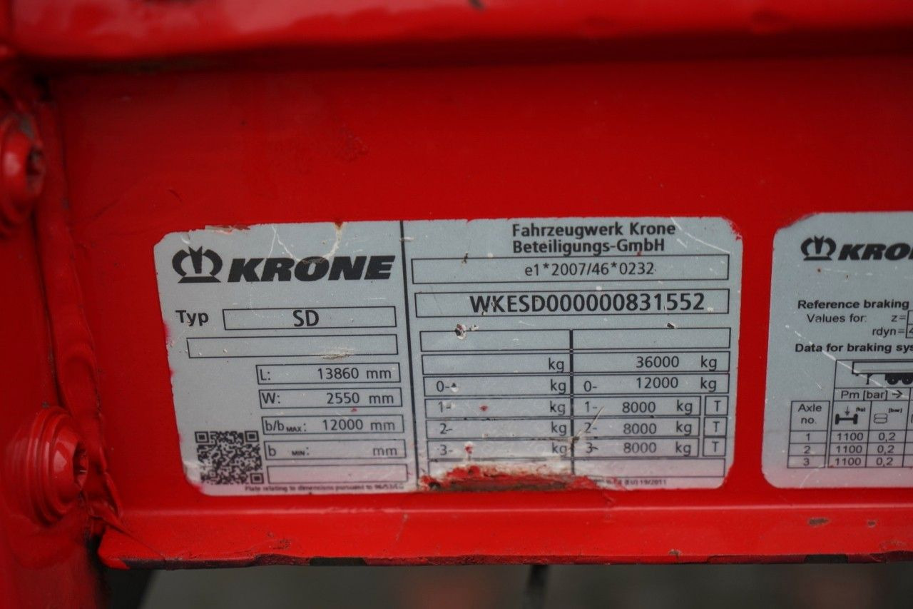 Curtainsider semi-trailer Krone FIRANKA / MEGA / OŚ PODNOSZONA / LOW DECK /: picture 26 Curtainsider semi-trailer Krone FIRANKA / MEGA / OŚ PODNOSZONA / LOW DECK /: picture 26