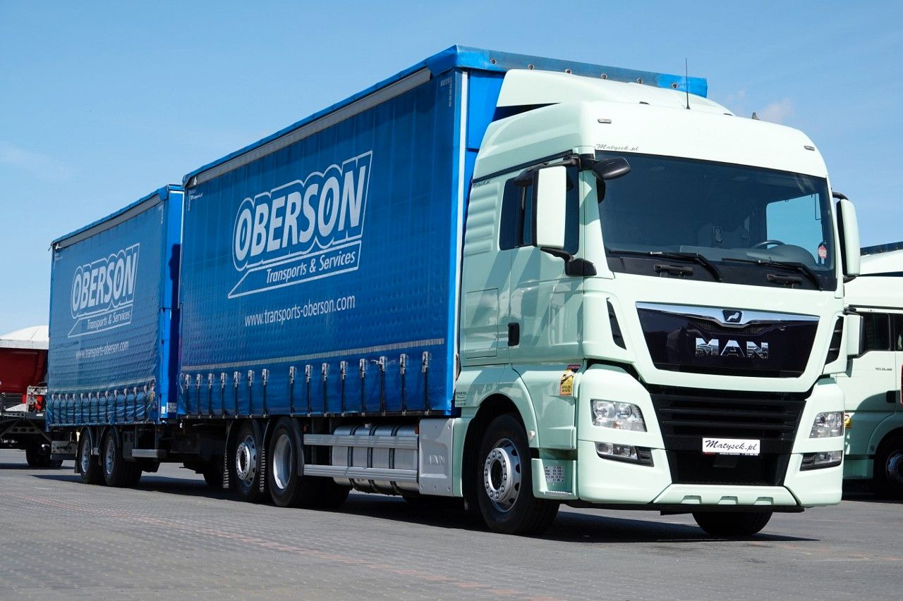 MAN TGX 26.460 / ZESTAW TANDEM PRZEJAZDOWY / 120 M3 - Curtainsider truck: picture 1 MAN TGX 26.460 / ZESTAW TANDEM PRZEJAZDOWY / 120 M3 - Curtainsider truck: picture 1