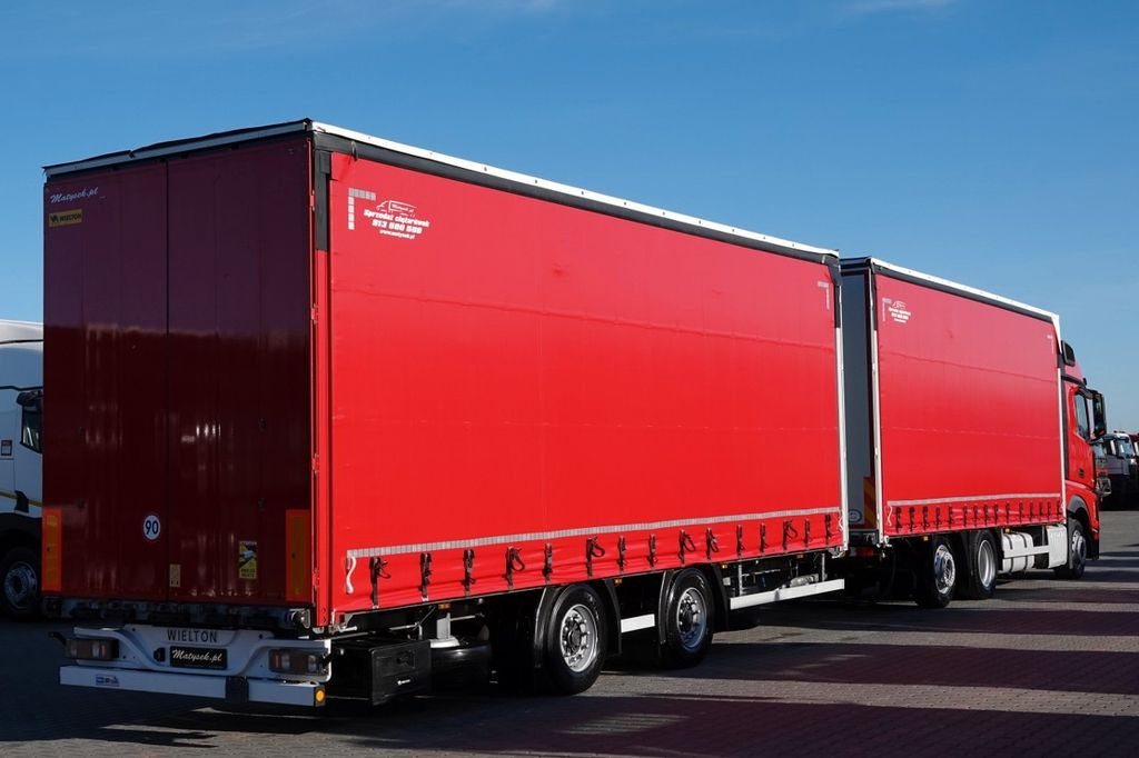 Mercedes-Benz ACTROS 2548 / ZESTAW TANDEM 120 M3 / PRZEJAZDOWY - Curtainsider truck: picture 3 Mercedes-Benz ACTROS 2548 / ZESTAW TANDEM 120 M3 / PRZEJAZDOWY - Curtainsider truck: picture 3
