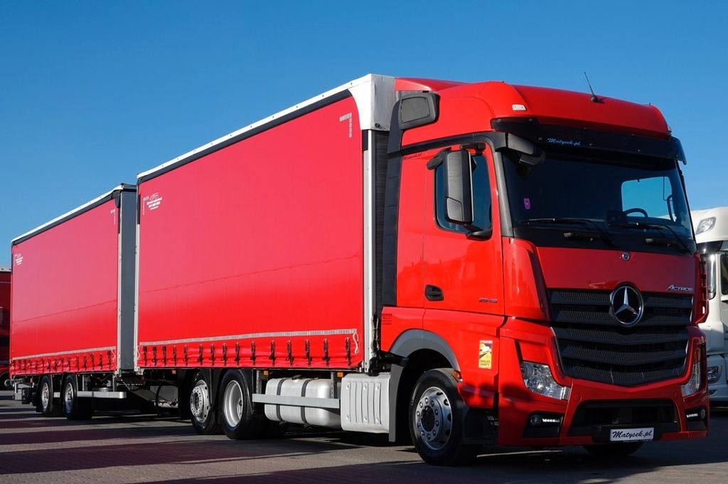 Mercedes-Benz ACTROS 2548 / ZESTAW TANDEM 120 M3 / PRZEJAZDOWY - Curtainsider truck: picture 4 Mercedes-Benz ACTROS 2548 / ZESTAW TANDEM 120 M3 / PRZEJAZDOWY - Curtainsider truck: picture 4