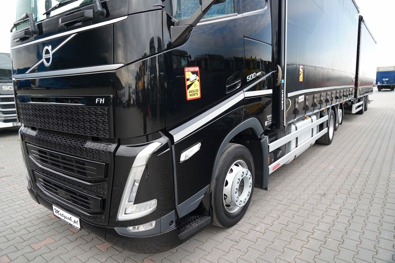 Curtainsider truck Volvo FH 500 / I-SAVE / XL / ZESTAW TANDEM PRZEJAZDOWY: picture 6