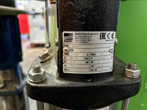 Ebara EVMS3 Vertical multistage pump - Food processing equipment: picture 3 Ebara EVMS3 Vertical multistage pump - Food processing equipment: picture 3