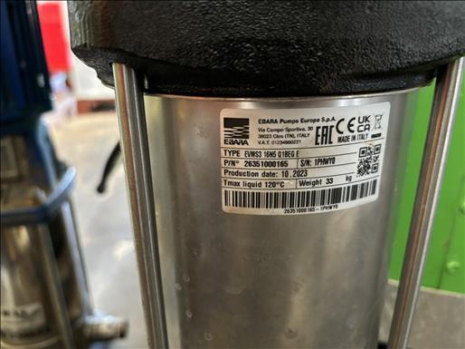 Ebara EVMS3 Vertical multistage pump - Food processing equipment: picture 4 Ebara EVMS3 Vertical multistage pump - Food processing equipment: picture 4