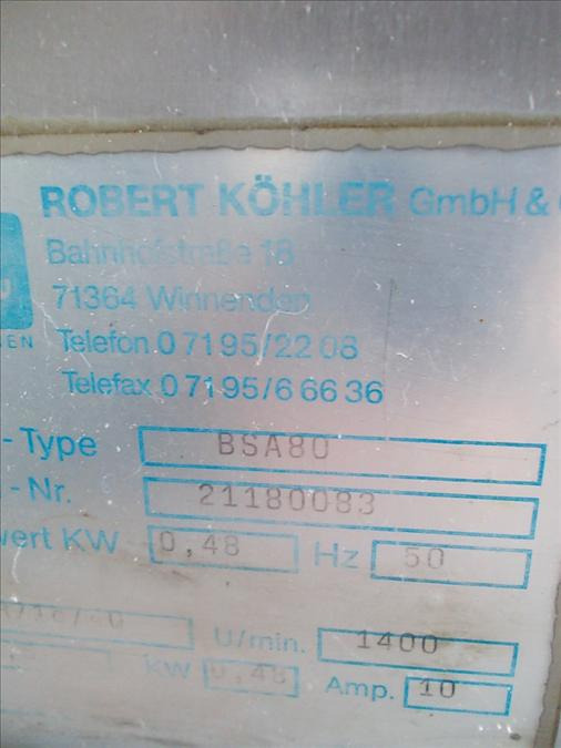 Erka BSA 80 80 Sheeter for Dough Strands (pretzel) - Bakery equipment: picture 4 Erka BSA 80 80 Sheeter for Dough Strands (pretzel) - Bakery equipment: picture 4