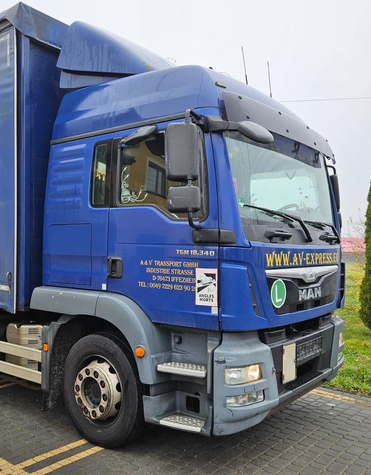 MAN TGM 18.340 / FIRANKA / SPROWADZONY / 9100 ŁADOWNOŚĆ / 18 PALET / E6 / WINDA / - Curtainsider truck: picture 5 MAN TGM 18.340 / FIRANKA / SPROWADZONY / 9100 ŁADOWNOŚĆ / 18 PALET / E6 / WINDA / - Curtainsider truck: picture 5