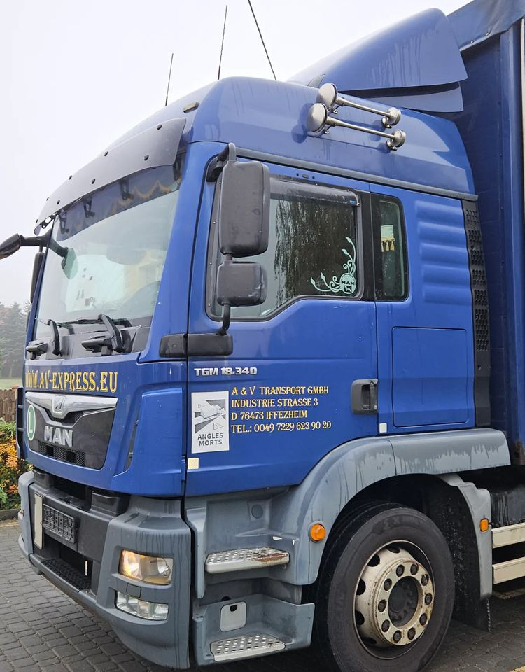 MAN TGM 18.340 / FIRANKA / SPROWADZONY / 9100 ŁADOWNOŚĆ / 18 PALET / E6 / WINDA / - Curtainsider truck: picture 4 MAN TGM 18.340 / FIRANKA / SPROWADZONY / 9100 ŁADOWNOŚĆ / 18 PALET / E6 / WINDA / - Curtainsider truck: picture 4
