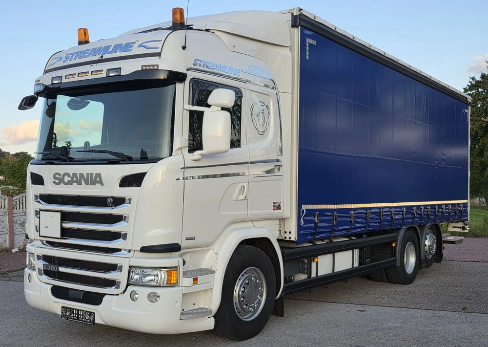 Scania G360 / BURTO-FIRANKA / 3 OSIE / WINDA / 20PALET / E6 / SYPIALNA KABINA / SPROWADZONY / JAK NOWA  PRZEBIEG 490TYŚ / ŁADOWNOŚĆ 14500KG / - Curtainsider truck: picture 1 Scania G360 / BURTO-FIRANKA / 3 OSIE / WINDA / 20PALET / E6 / SYPIALNA KABINA / SPROWADZONY / JAK NOWA  PRZEBIEG 490TYŚ / ŁADOWNOŚĆ 14500KG / - Curtainsider truck: picture 1