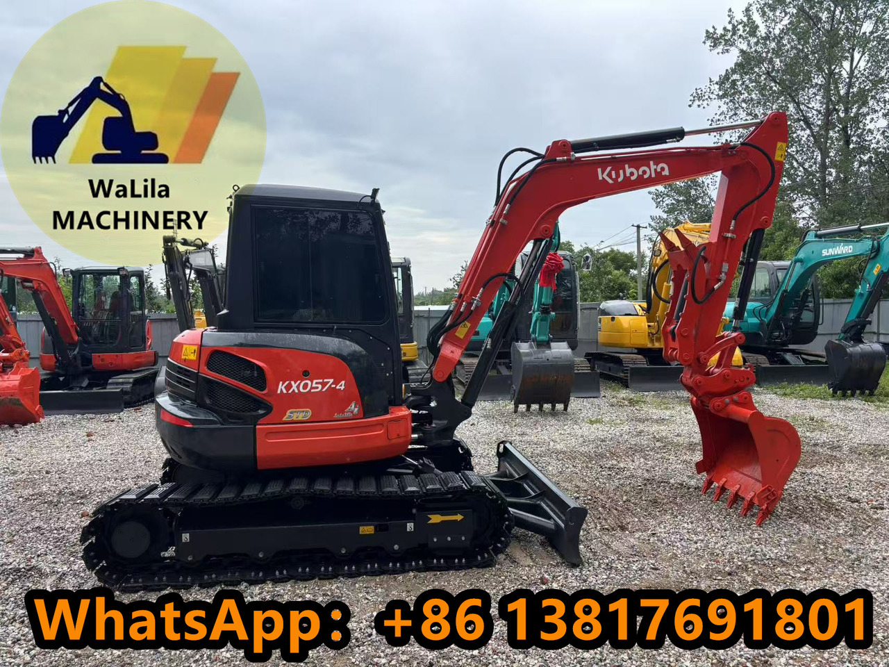 KUBOTA Kubota KX057 Thumb Clip Version - Mini excavator: picture 1 KUBOTA Kubota KX057 Thumb Clip Version - Mini excavator: picture 1