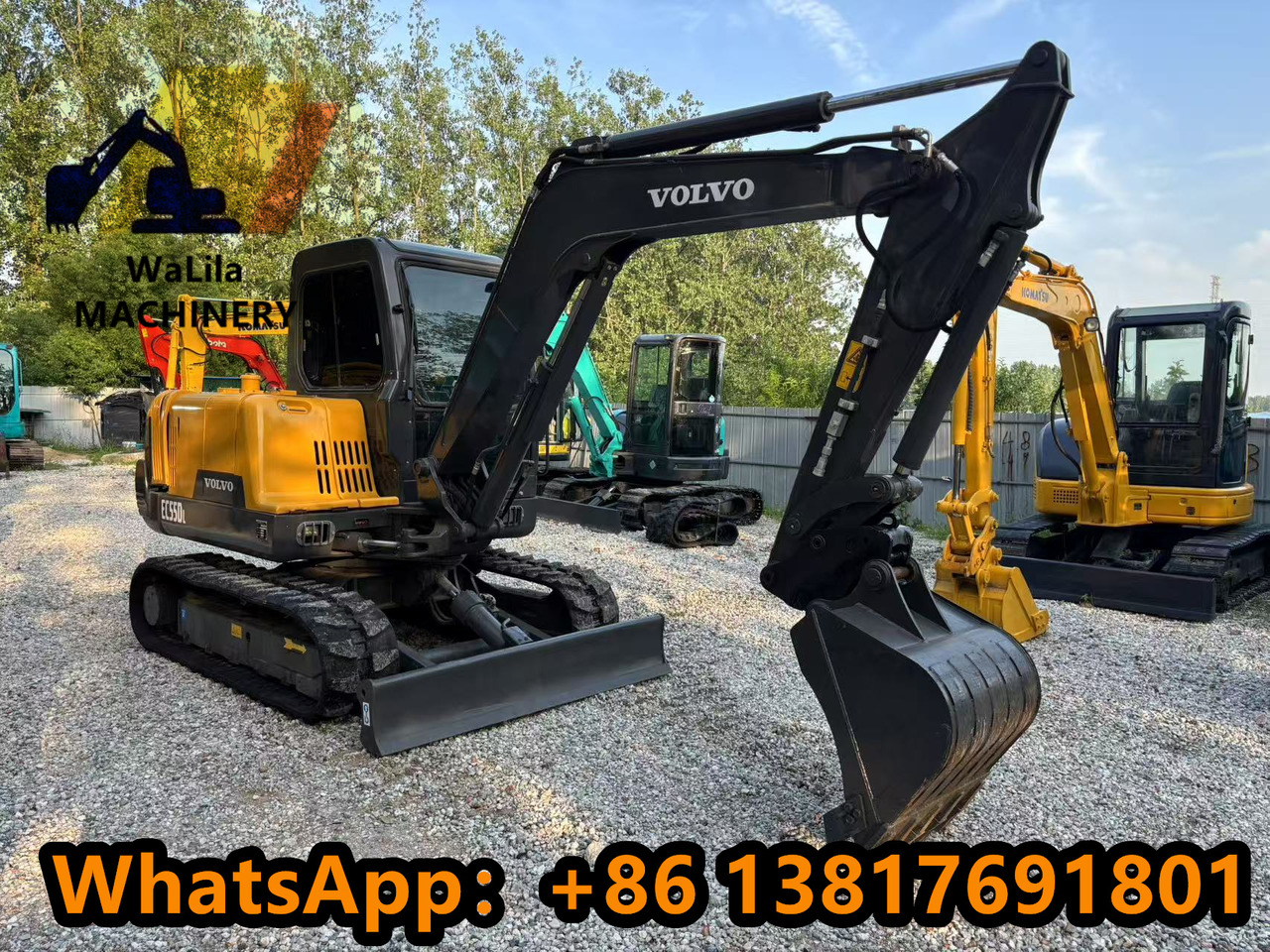 VOLVO EC55 Rubber track version - Mini excavator: picture 3 VOLVO EC55 Rubber track version - Mini excavator: picture 3
