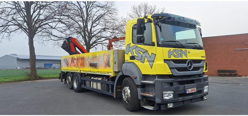 Mercedes-Benz 2636 Axor 3-Achser 6x2 mit Kran PK14002+Funk - Dropside/ Flatbed truck, Crane truck: picture 1 Mercedes-Benz 2636 Axor 3-Achser 6x2 mit Kran PK14002+Funk - Dropside/ Flatbed truck, Crane truck: picture 1