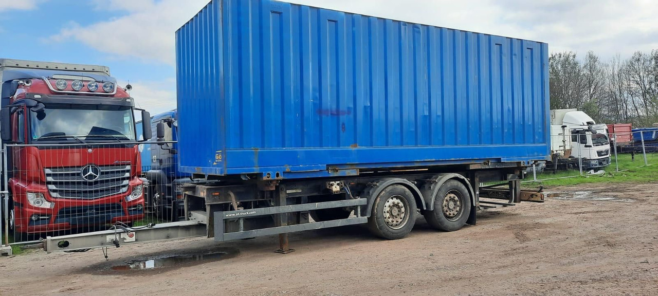 Schmitz Cargobull Containeranhänger mit Container - Closed box trailer: picture 1 Schmitz Cargobull Containeranhänger mit Container - Closed box trailer: picture 1
