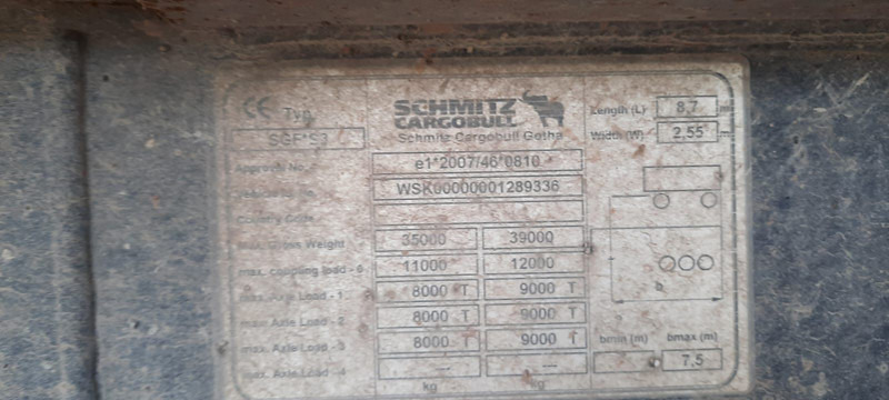 Tipper semi-trailer Schmitz Cargobull SKI24 Kipper 3 Achser: picture 8