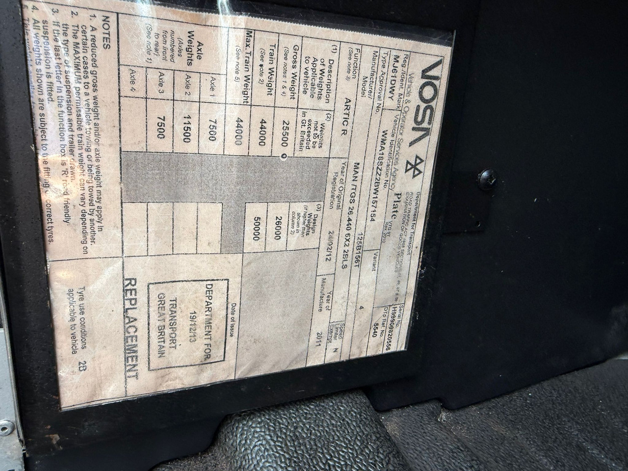 Tractor unit 2012 MAN TGS Tractor Unit: picture 20