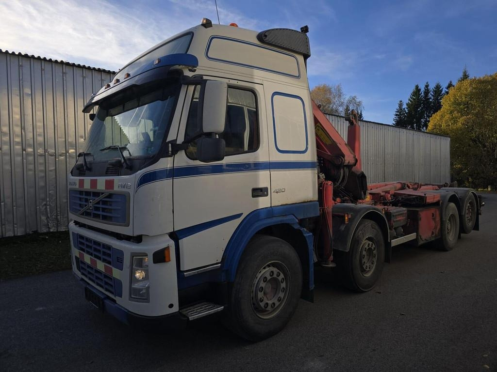 Volvo FM12 420 8X2 HMF 2220 K4  - Hook lift truck: picture 1 Volvo FM12 420 8X2 HMF 2220 K4  - Hook lift truck: picture 1