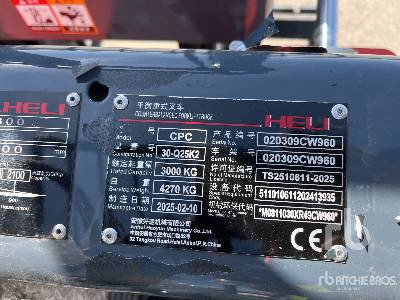 HELI CPC30-Q25K2 3000 kg (Unused) - Forklift: picture 5 HELI CPC30-Q25K2 3000 kg (Unused) - Forklift: picture 5