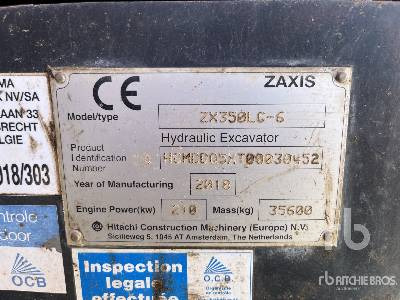 HITACHI ZX350LC-6 - Crawler excavator: picture 5 HITACHI ZX350LC-6 - Crawler excavator: picture 5