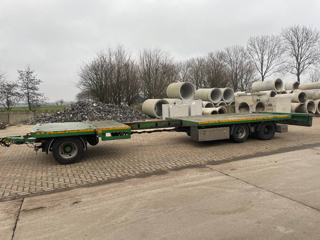 Dropside/ Flatbed trailer DRACO Uitschuifbare aanhangwagen 700 - 1030 laadvloer: picture 7