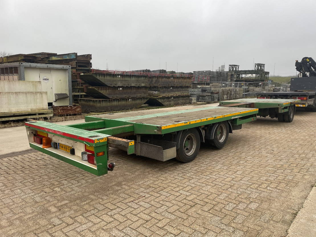 Dropside/ Flatbed trailer DRACO Uitschuifbare aanhangwagen 700 - 1030 laadvloer: picture 9