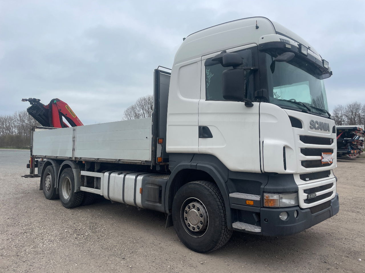 Dropside/ Flatbed truck Scania R480 with Palfinger PK 19.001 SLD crane: picture 6