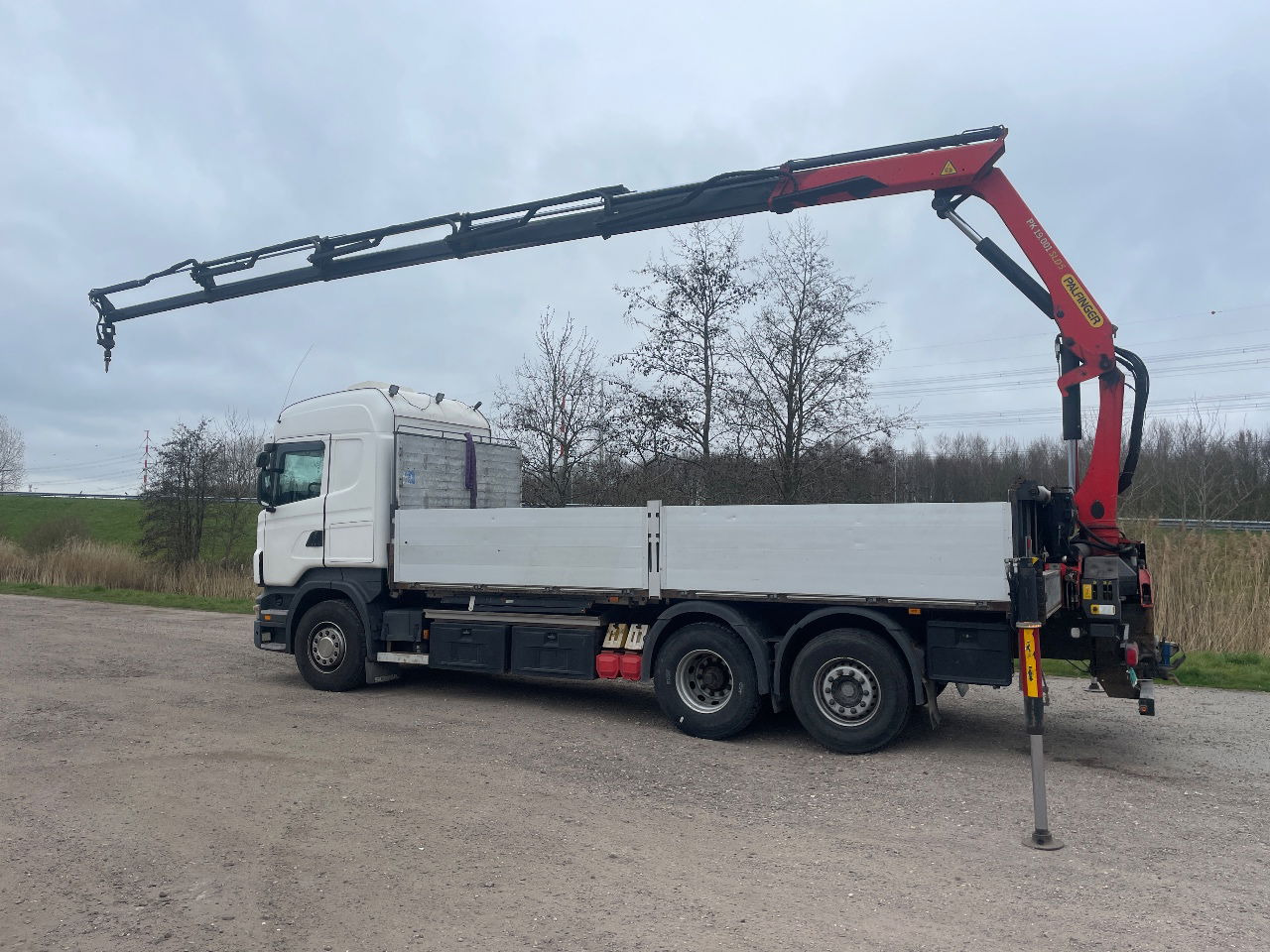 Dropside/ Flatbed truck Scania R480 with Palfinger PK 19.001 SLD crane: picture 8