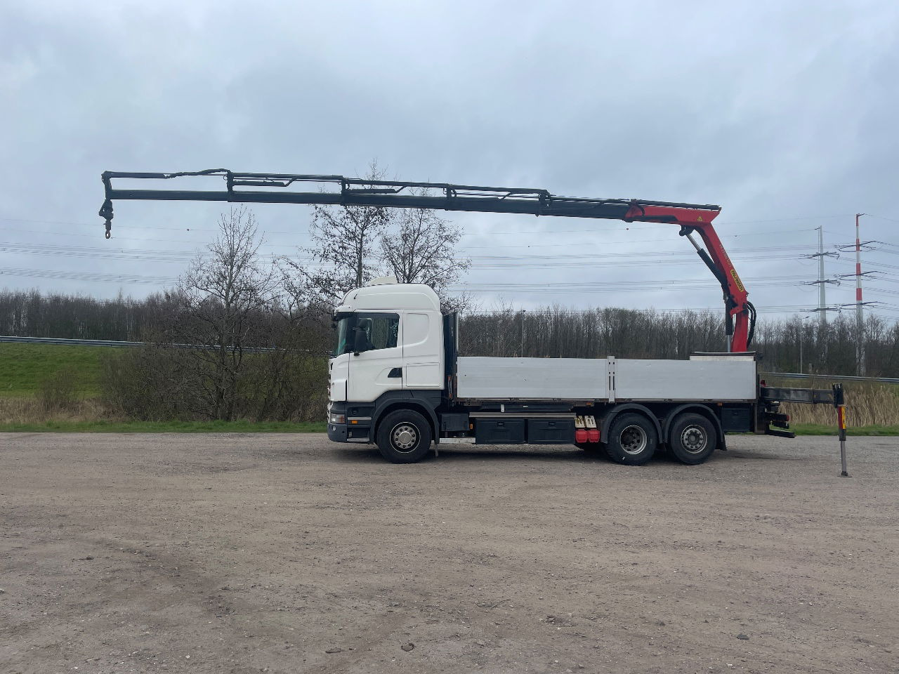 Dropside/ Flatbed truck Scania R480 with Palfinger PK 19.001 SLD crane: picture 7