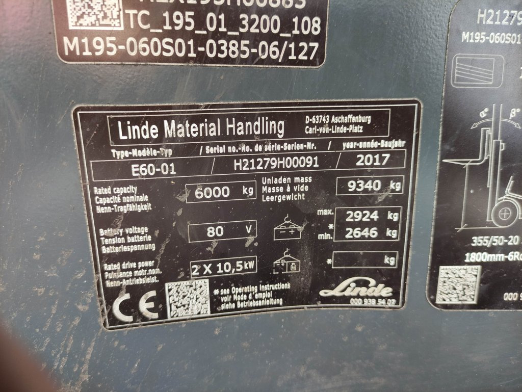 Linde E60-01-127 - Electric forklift: picture 5 Linde E60-01-127 - Electric forklift: picture 5