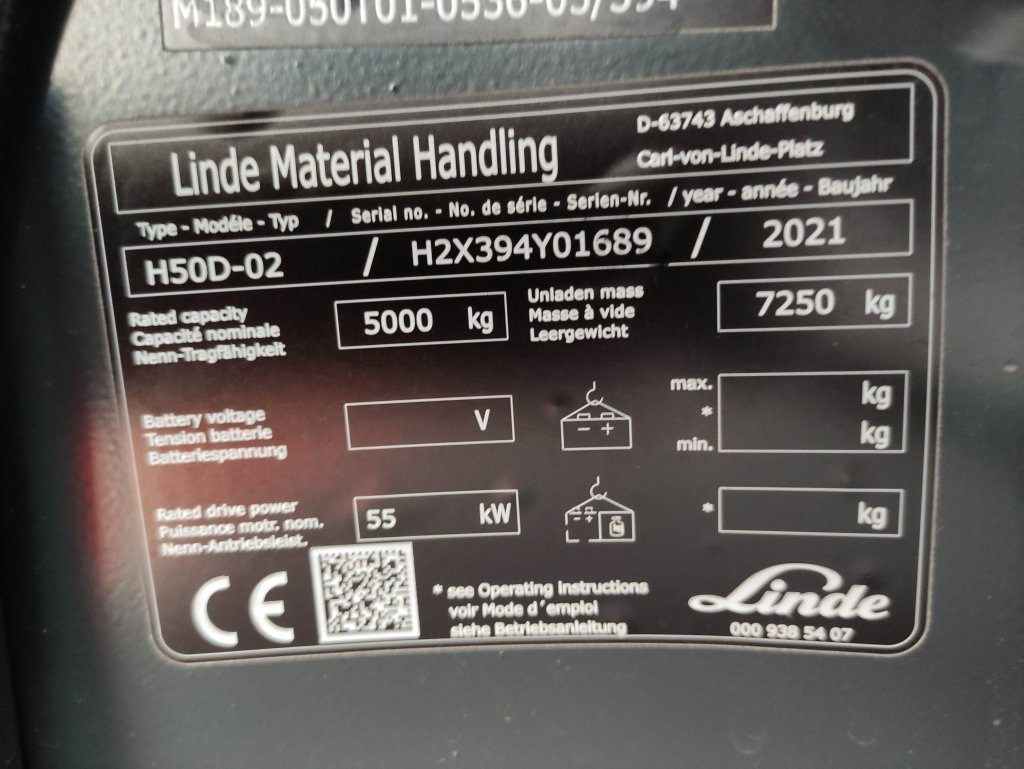 Diesel forklift Linde H50D-02-394: picture 7