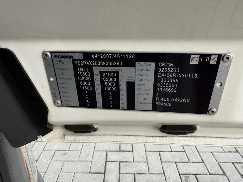 Tractor unit Scania R450 VOL LUCHT, SMART TACHO 2, ALCOA, RETARDER, LEER, VOL VOL!: picture 19