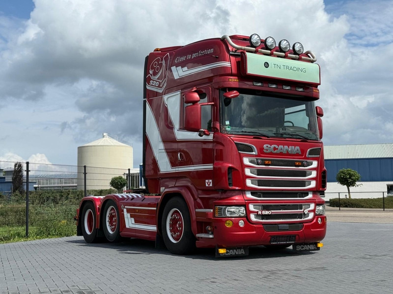 Scania R520A6X2/4NB VOLLUCHT, LEER, RETARDER, SHOW, 6X2/4, TOP CONDITIE. - Tractor unit: picture 1 Scania R520A6X2/4NB VOLLUCHT, LEER, RETARDER, SHOW, 6X2/4, TOP CONDITIE. - Tractor unit: picture 1