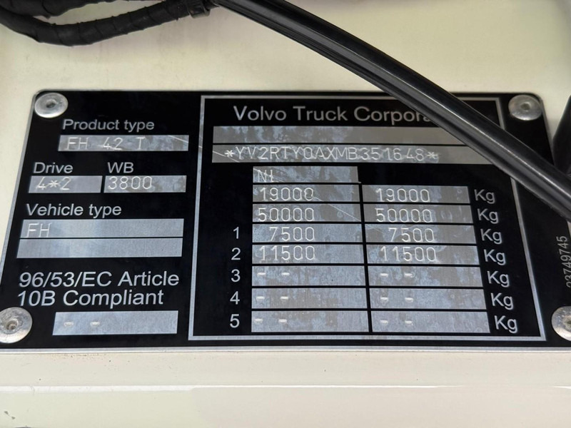 Volvo FH 13.460XL Turbocompound, leer, vollucht, 2 tanks, dubbel glas, vol spoiler. - Tractor unit: picture 5 Volvo FH 13.460XL Turbocompound, leer, vollucht, 2 tanks, dubbel glas, vol spoiler. - Tractor unit: picture 5