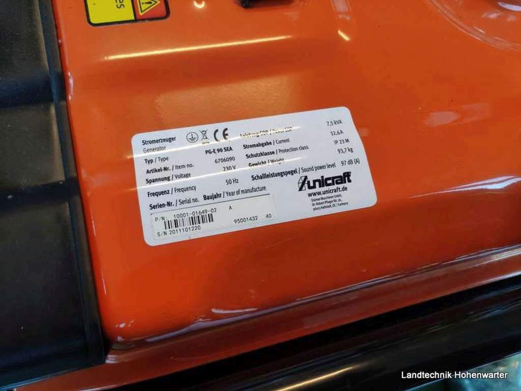 Unicraft PG-E 90 SEA (14588) - Generator set: picture 3 Unicraft PG-E 90 SEA (14588) - Generator set: picture 3