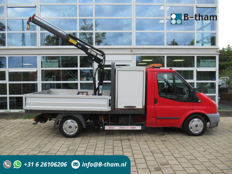 Ford Transit 300M 2.2 TDCI + HIAB 013T Kraan Kran Crane - Flatbed van: picture 1 Ford Transit 300M 2.2 TDCI + HIAB 013T Kraan Kran Crane - Flatbed van: picture 1
