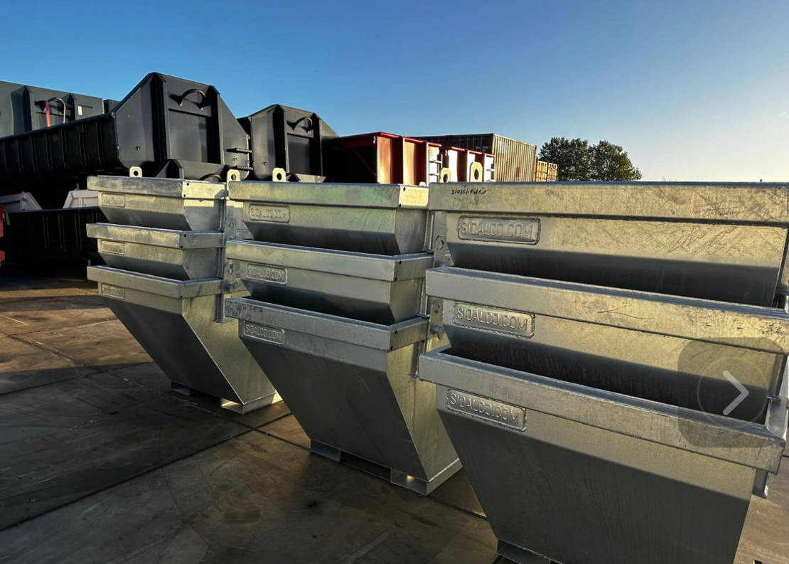 Sidalco 2 m3 gegalvaniseerd - Skip bin: picture 3 Sidalco 2 m3 gegalvaniseerd - Skip bin: picture 3