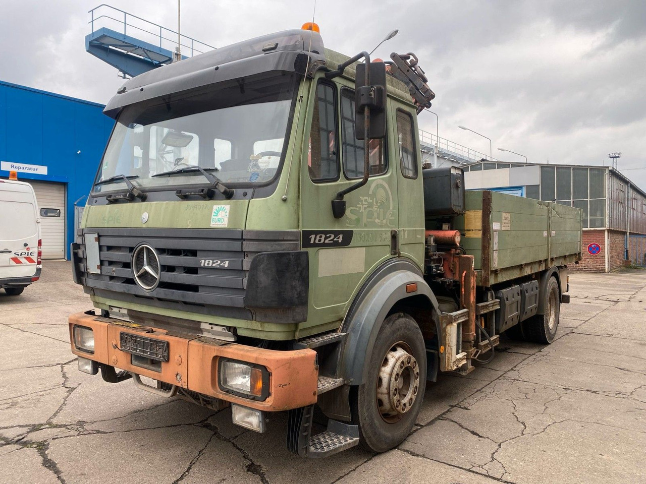 Mercedes-Benz SK 1824 Pritsche Atlas 125.1 Kran Klima Tempomat - Dropside/ Flatbed truck, Crane truck: picture 2 Mercedes-Benz SK 1824 Pritsche Atlas 125.1 Kran Klima Tempomat - Dropside/ Flatbed truck, Crane truck: picture 2